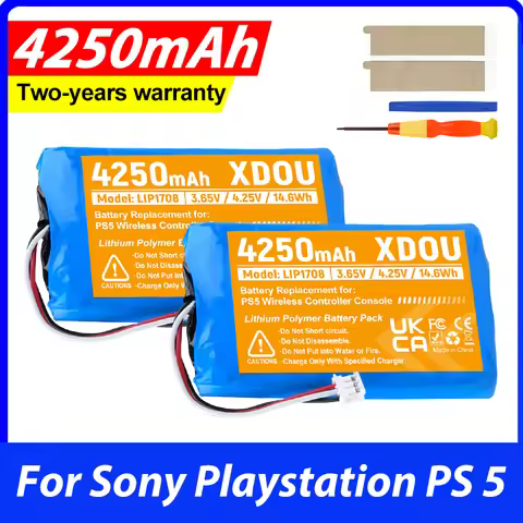 Rechargeable Battery Pack For Sony Playstation PS 5 PS5 Remote Control Controller Wireless Gamepad