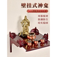 HY/💯Buddha Shrine Ladder Base Altar Shrine Wall Hanging Altar Incense Burner Table Wall Earth God Cabinet Avalokitesvara