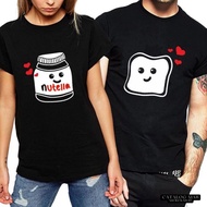 NUTELA COUPLE OVERSIZE T-SHIRTS FOR MEN AND WOMEN ALL SIZES M, L, XL, XXL, 3XL, 4XL, 5XL, 6XL