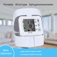 Digital Wrist Blood Pressure Monitor Rechargeable USB Powered Bp Sphygmomanometer English Voice Heart Rate Meter Case