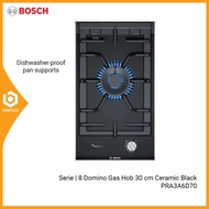 Bosch PRA3A6D70 Serie  8 Domino Gas Hob 30 cm Ceramic, Black