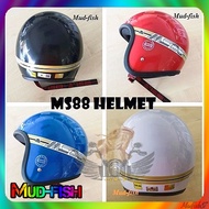 ✪TOPI KELEDAR MS88 HELMET + BOGO VISOR (100 ORIGINAL TALI TULISAN MERAH)✥