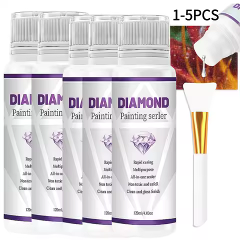 Diamond Painting Sealer Puzzle Glue 120ML Diamond Painting Glue 5D Diamond Art Sealer Permanent Hold