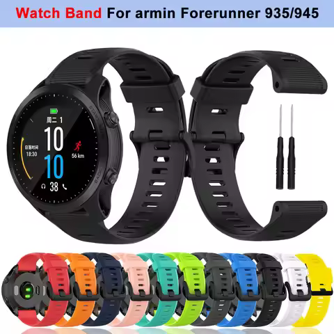 Silicone Watchband For Garmin Forerunner 935 945 965 955 Strap For Forerunner 935 Wrist Band Bracele