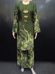 Baju Kurung Pahang Batik Seta Pura Silk KSP22091* BBSdgn