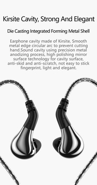 H HIFIHEAR BLON BL03 in Ear Earphone,10mm Carbon Diaphragm Dynamic Drive in Ear Earphone, Metal Shel