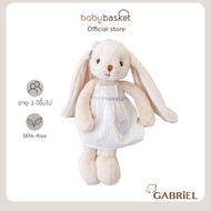 Gabriel Katharine-Rabbit Doll White Dress Up With A Light Cream Lace Skirt Set.