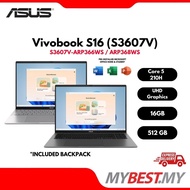 ASUS VB NOTEBOOK S16 S3607V-ARP366WS (SILVER) / ARP368WS (GRAY) - C5-210H/ 16GB/ 1TB/ OPI
