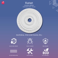 R4040 CEILING ROSES MINIMALIST DESIGN | HIASAN CEILING | CEILING CENTRE ROSE | MATERIAL PU