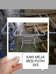 KAKI SAHAJA BESI PUTIH (UNTUK MEJA 3X3 PETAK)