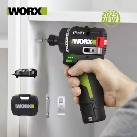 WORX WU139 Brushless Screwdriver Portable Cordless Drill 50N.m 1/4inch Electric Drill 12V Battery Mi