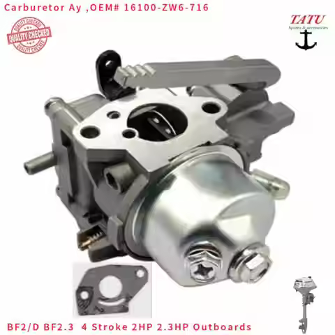 BF2 Carburetor W/ Gasket 16100-ZW6-716 16100-ZW6-G01 Fits HONDA BF2D BF2.3 &More 4T 2.0HP 2.3HP Outb