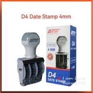 Astar Date Stamp 4mm / Cop Tarikh