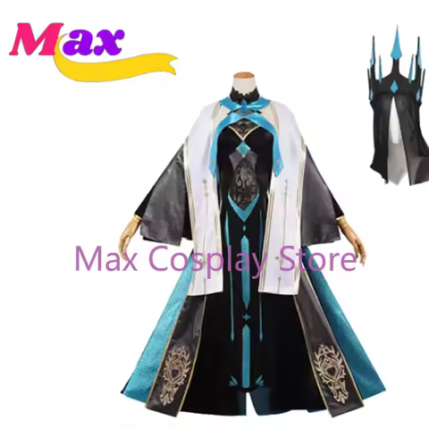 Max Anime Fate Grand Order Morgan Cosplay Costume FGO Lostbelt King Costume With Headwear Custom Mad