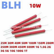 RI80 Non-inductive dahongpao resistance 10W 25M 30M 40M 50M 100M 150M 200M 250M 300M 450M 500M 1G 1.
