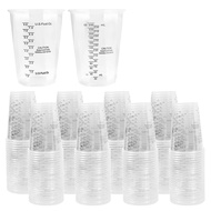 200PCS 8oz Disposable Measuring Cups Plastic Epoxy Resin Mixing Cups for Baking Mixing Paint Pigment