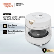 Russell Taylors CrystalVision360 Glass Pot Low Sugar Rice Cooker (1.2L) RC20