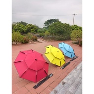 Beautiful colored 2-tier fishing umbrella, size 2.2m, 2.4m, super beautiful