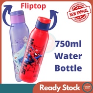 Tupperware 750ml Kid Water Bottle Spiderman Spider man Frozen Air Botol Budak Sekolah Hadiah Birthday Gift Boy Girl