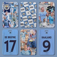 Football Crown Manchester City Harland Slide Card Holder Student Meal Card Bus Subway Card Holder ID