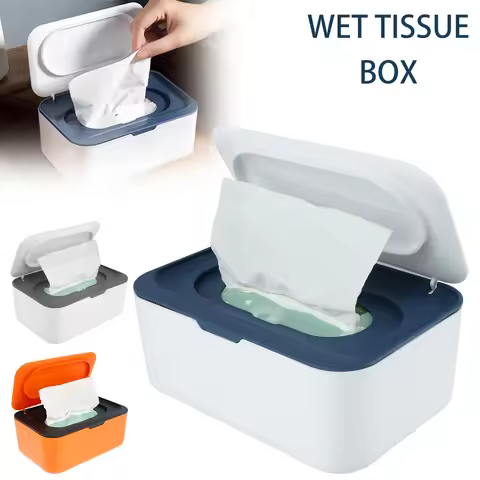 Wipes Dispenser Dustproof Tissues Wipes Case with Lids Multifunctional Baby Wipe Holder Large Capaci
