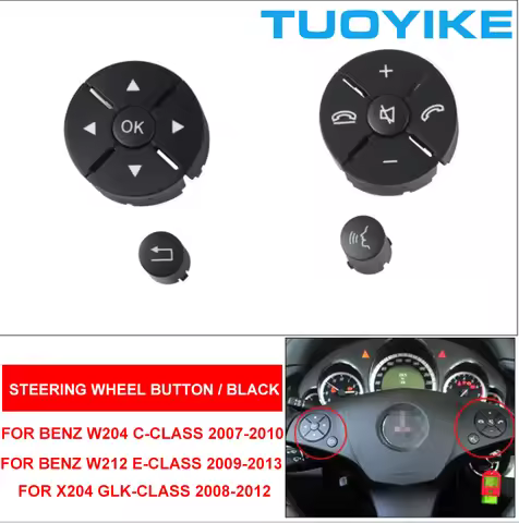 Car Multi-Function Steering Wheel Button Phone Key Control For Mercedes Benz W207 W212 E-Class E200 