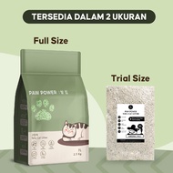 PAW POWER Tofu Cat Litter Gumpal Super Cepat Korean Technology 2.8L - Repack Size 1 kg Pasir Kucing