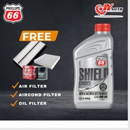 Phillips 66 Shield Choice 0W-20 5W-30 10W-40 Petrol Engine Oil Perodua Myvi / Axia / Bezza / Kenari 