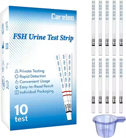 Pelvifine FSH Menopause Test: 10 FSH Test Strips - Understand Your Ovarian Reserve and Optimize Conc