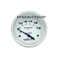 เกจวัดโวลท์ 8-18 V ขนาดตัวเกจ2.5นิ้ว/65มิล พร้อมอุปกรณ์