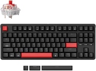 Keychron C3 Pro Custom Gaming Keyboard, Compact Numeric Keyless Layout, US Layout, Red LED Backlight