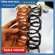 Set of 12 Crab Claws 3 Teeth & 5 Teeth SUKAHOUSE Hair Clips Hair Accessories Women Hairpin