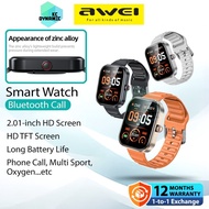 Awei H71 Sport Smart Watch 2.01" HD TFT Screen Bluetooth Calling Outdoor Fitness Smartwatch Awei Sma