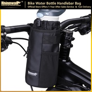 Rhinowalk Bicycle Water Cup Bag Thermal Portable Bike Water Bottle Carrying Bag For Brompton and 3Sixty Front Frame Handlebar Bag Bicycle Accessories Outdoor Sports For Mountain Road Travel Bicycle