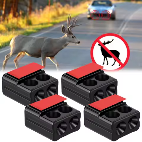 4Pcs Anti Collision Siren Deer Repeller Wildlife Repel Warn Device for Vehicle Field Drive Animal Wa