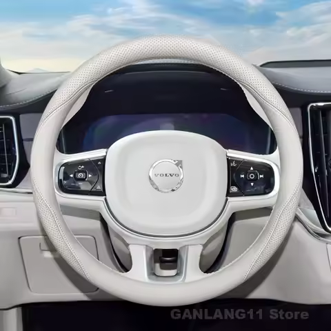 Leather Car Steering Wheel Cover For Volvo S90 EX90 EM90 S60 EC40 EX40 XC40 ES90 XC90 XC60 V90 2025 