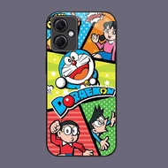DJ-19 Doraemon Casing GLASS soft frame black Xiaomi Redmi Note poco A5 13 C71 X5 12 Pro 5G
