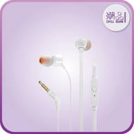 JBL T110 In-Ear Headphone W/Mic 入耳式耳機 帶麥克風 白色 - JBL-T110-WH [香港行貨]