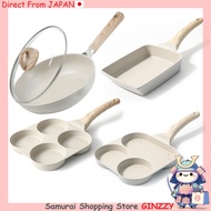 CAROTE Cosy Series Frying Pan IH and Gas Compatible Japanese Kitchen Utensils