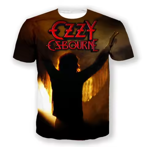 Summer T-Shirts Ozzy Osbourne 3D Printed Streetwear Men Women Fashion Oversized Short Sleeve T Shirt