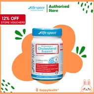 [BEST PRICE - SG] (Brand Authorized) Life Space Probiotics+ Cholesterol Support 50 Caps [Heart Health] [HappyHealth]