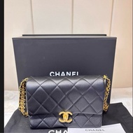 香奈兒/Chanel 23S黑金粗鏈條包