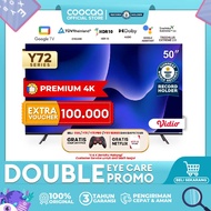 [Google TV]COOCAA 50 inch Smart TV - 4K - UHD - Netflix/Youtube - Google Assistant - Dolby Audio - L