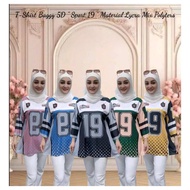 5D "Sports 19" Material Lycra Blended Polyester T-shirt Produced by QQ Store (KOD: M19)