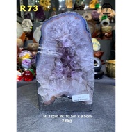 Mini amethyst geode Natural amethyst Cave Blue Pattern Agate+Particle Sphere Red Agate Edge Cave ame