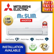 MITSUBISHI R32 5-STAR INVERTER 1HP / 1.5HP / 2HP / 2.5HP Air Conditioner - Mr Slim Wall Aircond