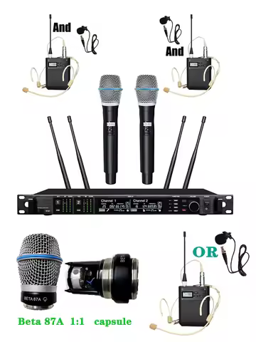 Original brand LOGO AD4D BETA 87A professional true diversity handheld microphone stage performance 