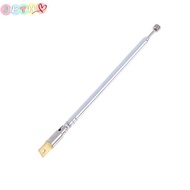 JKTH 1Pc 37cm 5 Section Telescopic Stainless Steel AM FM Radio Universal Antenna