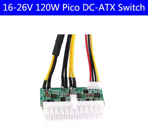 DC-ATX PSU 19V 120W Pico ATX Switch Mining PSU 24pin MINI ITX DC to ATX PC Power Supply For Computer