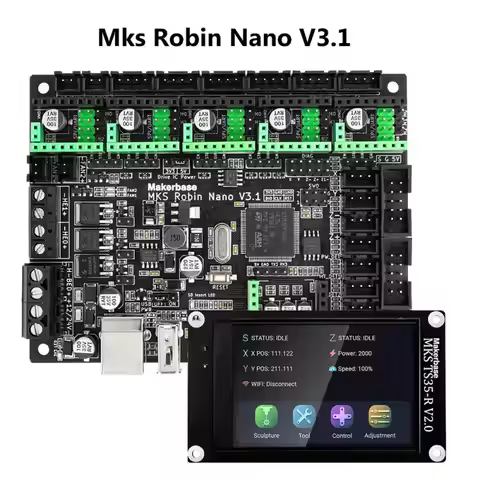 Makerbase MKS Robin Nano V3 32bit Control Board Motherboard TMC2209 TS35 TFT Touch Screen WIFI Modul